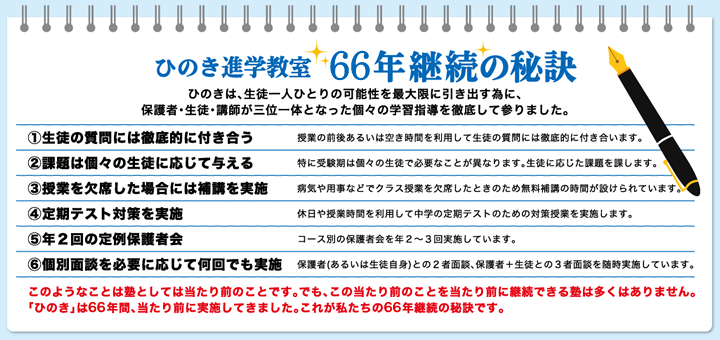 60年継続の秘訣